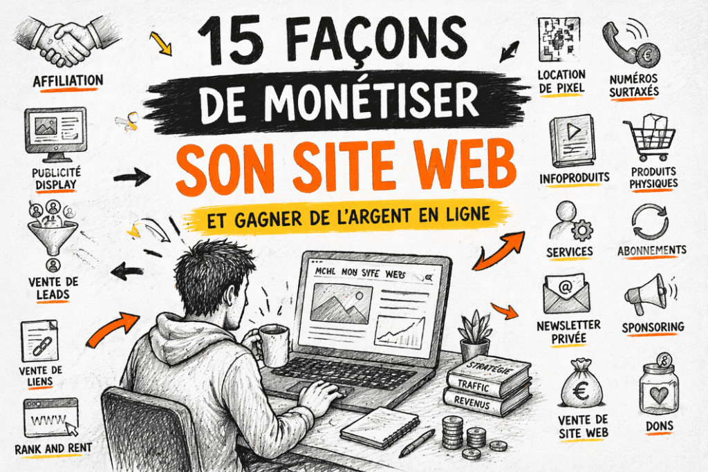 comment monétiser son site web : 15 façons de gagner de l'argent avec son trafic